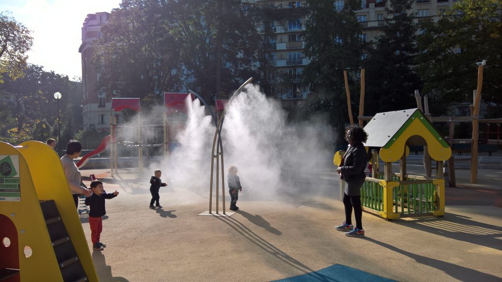 Climext Misting Park en espacios públicos