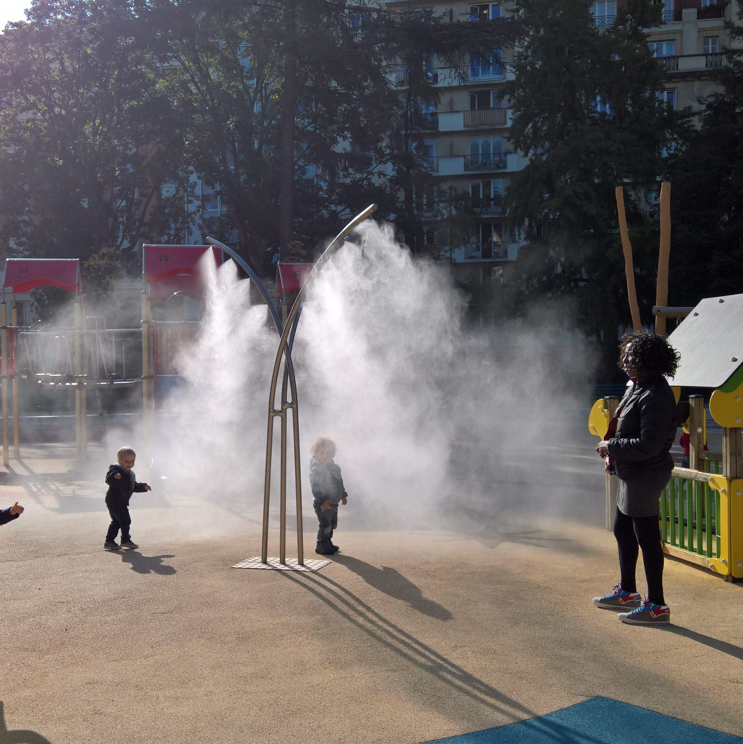 Climext Misting Park en espacios públicos